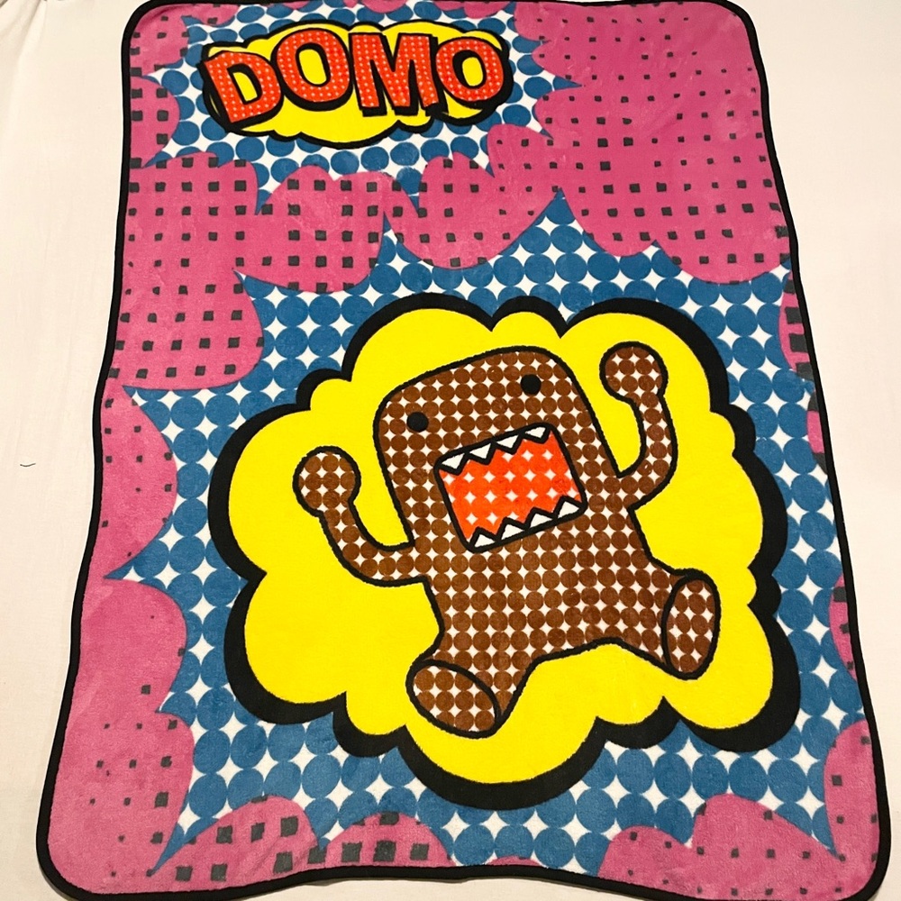 Domo Kun Pop Art Fleece Throw Blanket Toonlabsink